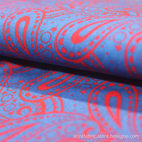 Super grade print cotton muslin fabric paisley